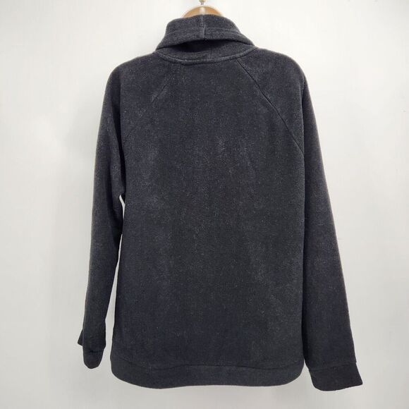 RBX Pullover Sweater Jacket Women's Size Medium Fuzzy Fleece Funnel Neck Pockets - Picture 9 of 12